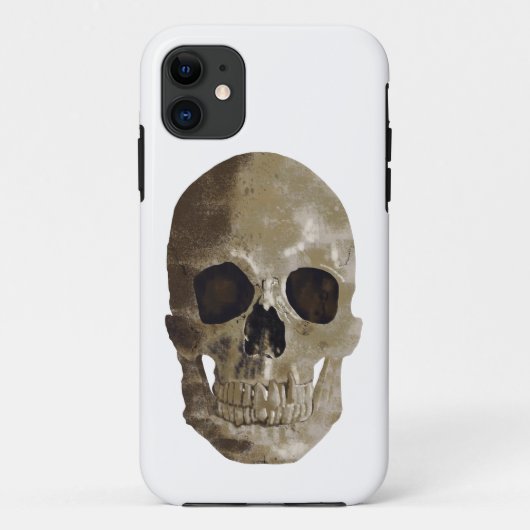 Grungy Skull Case-Mate iPhone Hülle (Rückseite)