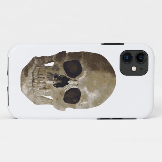 Grungy Skull Case-Mate iPhone Hülle (Rückseite (Horizontal))