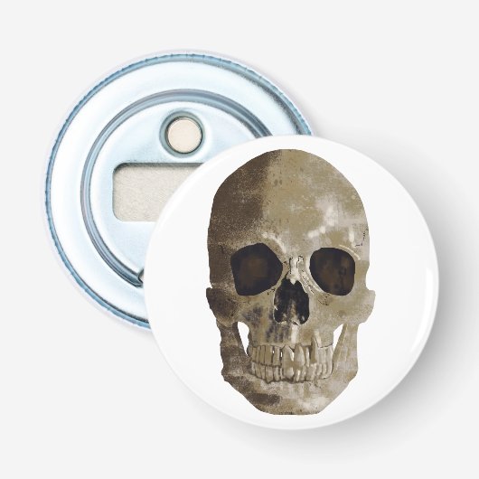 Grungy Skull Flaschenöffner (Vorderseite)