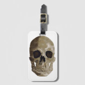 Grungy Skull Gepäckanhänger (Vorderseite Vertikal)