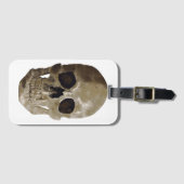 Grungy Skull Gepäckanhänger (Vorderseite (Horizontal))