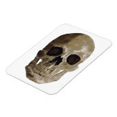 Grungy Skull Halloween Magnet (Linke Seite)
