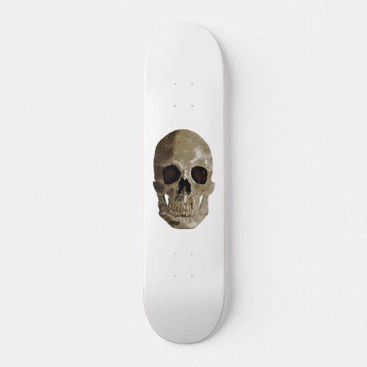Grungy Skull Halloween Skateboard (Vorne)