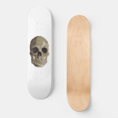Grungy Skull Halloween Skateboard (Vorderseite)
