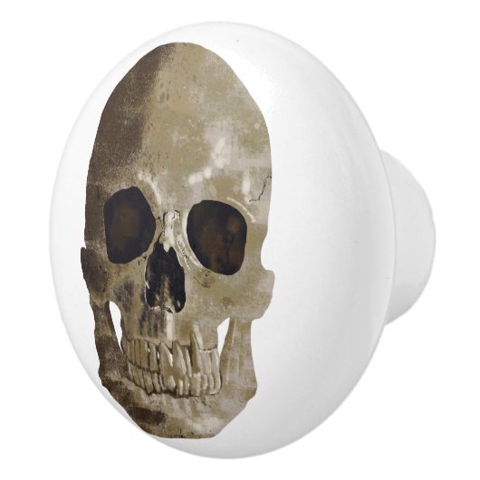 Grungy Skull Keramikknauf (Rechts)