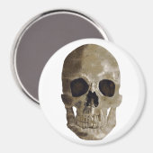 Grungy Skull Magnet (Vorderseite/Rückseite)