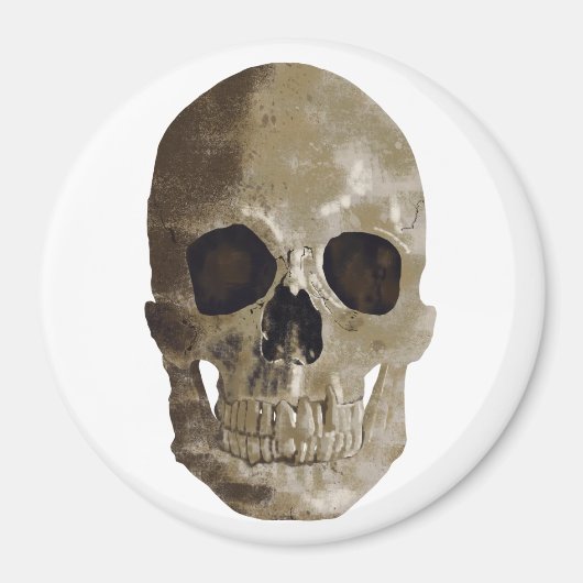 Grungy Skull Magnet (Vorne)