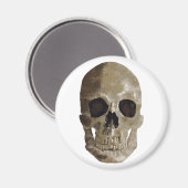 Grungy Skull Magnet (Vorderseite/Rückseite)