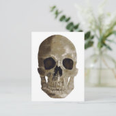 Grungy Skull Postkarte (Stehend Vorderseite)