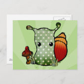Grungy Snail Postcard Postkarte (Vorne/Hinten)