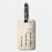 Grungy Stadthintergrund Gepäckanhänger (Rückseite vertikal)