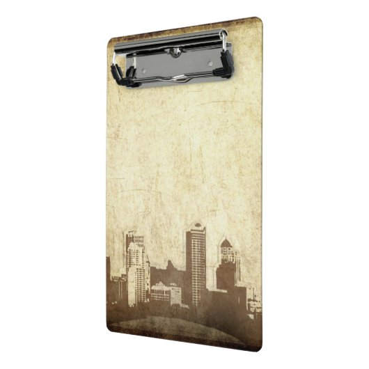 Grungy Stadthintergrund Mini Klemmbrett (Gewinkelt2)