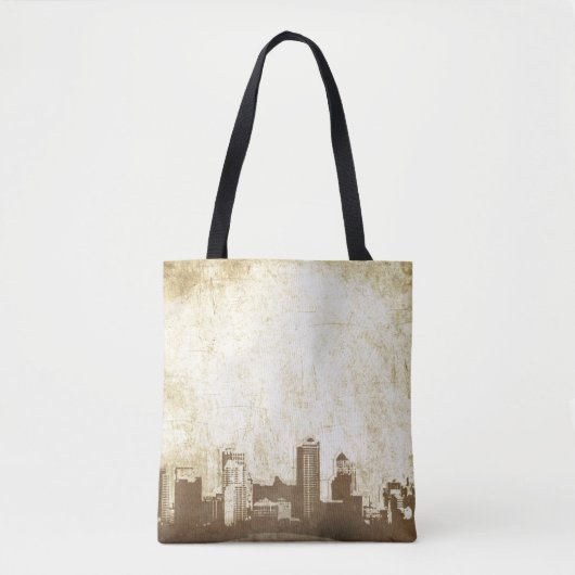 Grungy Stadthintergrund Tasche (Vorderseite)
