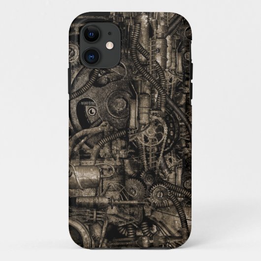Grungy Steampunk Maschinerie Case-Mate iPhone Hülle (Rückseite)