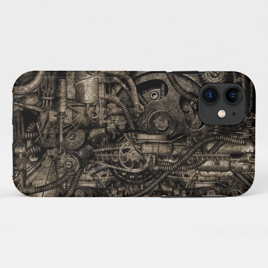 Grungy Steampunk Maschinerie Case-Mate iPhone Hülle (Rückseite (Horizontal))