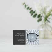 Grungy Strahln-Genauigkeitsgläser Visitenkarte (Stehend Vorderseite)