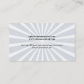 Grungy Strahln-Genauigkeitsgläser Visitenkarte (Rückseite)