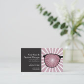 Grungy Strahln-Genauigkeitsgläser Visitenkarte (Stehend Vorderseite)