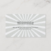 Grungy Strahln-Genauigkeitsgläser Visitenkarte (Rückseite)