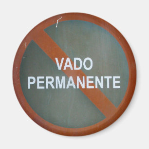 Grungy Street Sign Magnet