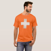 Grungy Switzerland Cross T-Shirt (Vorne ganz)