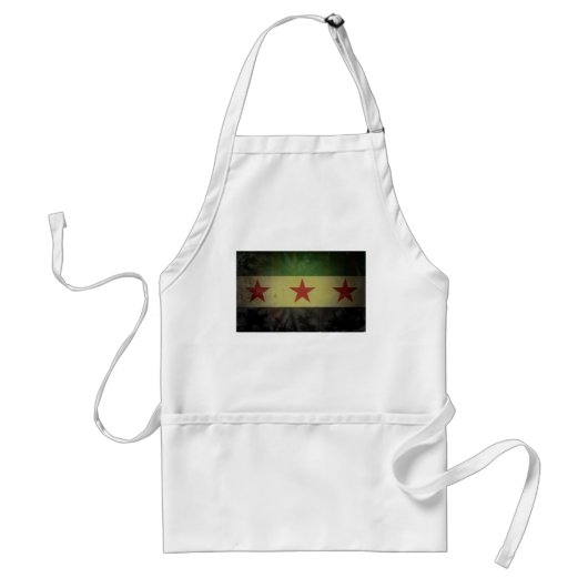 Grungy Syria Flag Schürze (Vorne)