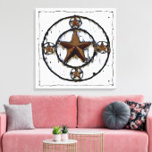 GRUNGY TEXAS STAR LEINWANDDRUCK (Insitu (Wohnzimmer))