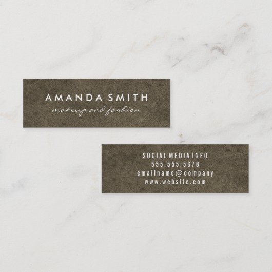 Grungy Texture Mini Visitenkarte (Vorne/Hinten)