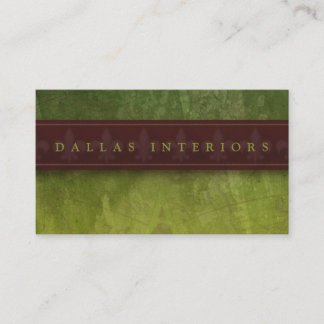 Grungy Textured Green und Brown Visitenkarte