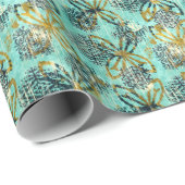 Grungy Tribal: Ethnic Rug Motif Geschenkpapier (Rolleneckpunkt)