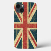 Grungy Union Jack Case-Mate iPhone Hülle (Rückseite)