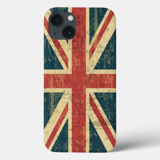 Grungy Union Jack Case-Mate iPhone Hülle (Rückseite)