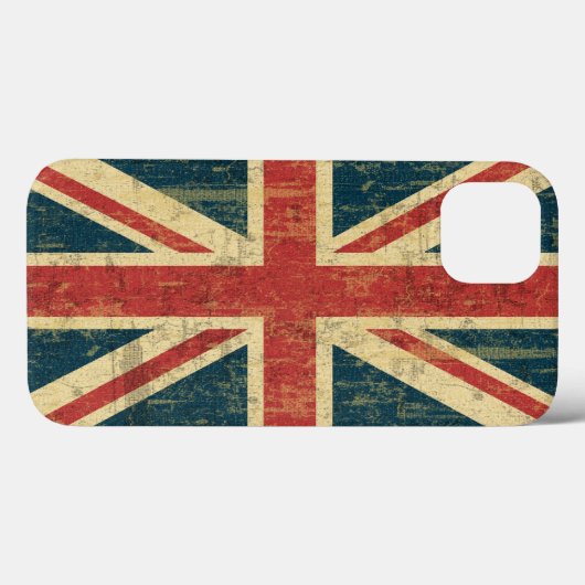 Grungy Union Jack Case-Mate iPhone Hülle (Rückseite (Horizontal))