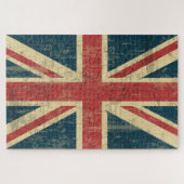 Grungy Union Jack Flag, Vereinigtes Königreich Puzzle (Horizontal)