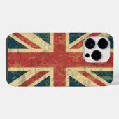 Grungy Union Jack iPhone Hülle (Rückseite (Horizontal))