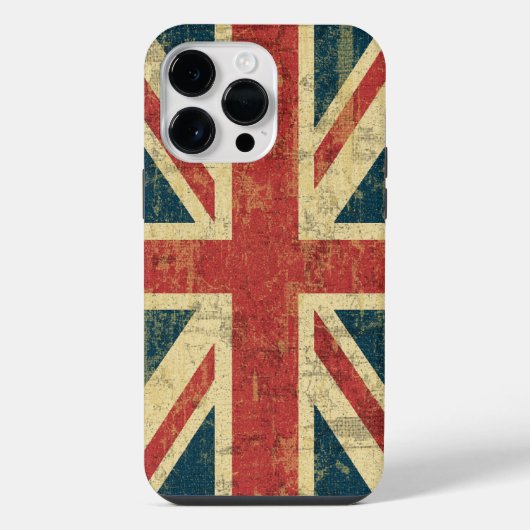 Grungy Union Jack iPhone Hülle (Rückseite)