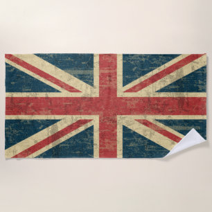 Grungy Union Jack Strandtuch