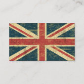 Grungy Union Jack Visitenkarte (Rückseite)