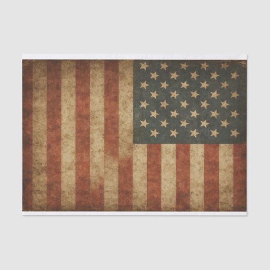 Grungy USA Flag Seidenpapier (Vorderseite)