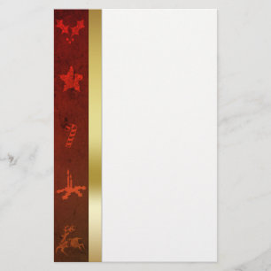 Grungy Vintag Gold Christmas Briefpapier