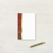 Grungy Vintages Goldweihnachten Post-it Klebezettel (Auf Schreibtisch)