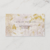 Grungy Wall Golden Foil Glass White Fall Vip Visitenkarte (Rückseite)