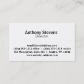 Grungy Wire & Birds Visitenkarte (Rückseite)