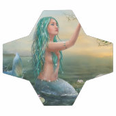 Grünhaarige Meerjungfrau Fußball (Flach)