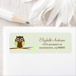 Grünhäulchen-Rücksendeadressen-Aufkleber