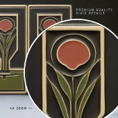 Grünhaus des Abstrakten Gartens Florals aus dem Mi Fliese