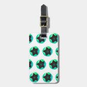 Grünhawaitische Blume Gepäckanhänger (Vorderseite vertikal)