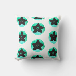 Grünhawaitische Blume Kissen