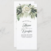 Grünheiratsprogramme | Menü Programm (Vorne/Hinten)