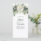 Grünheiratsprogramme | Menü Programm (Stehend Vorderseite)